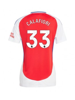 Arsenal Riccardo Calafiori #33 Zenski Domaci Dres 2024-25 Kratak Rukavima